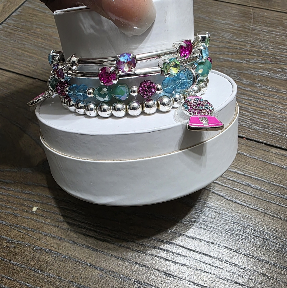 Bomb Party Multicolor Charm Bracelet Set - Picture 4 of 4